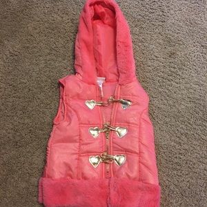Little Lass Girls Pink Vest